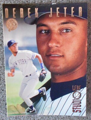 1996 Leaf Studios Derek Jeter 33, New York Yankees; MLB Baseball Sports, Donruss