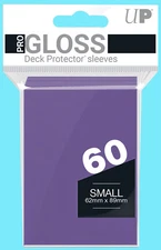60 Ultra Pro SMALL GLOSS PURPLE DECK PROTECTOR Card Sleeves NEW Yugioh pack 