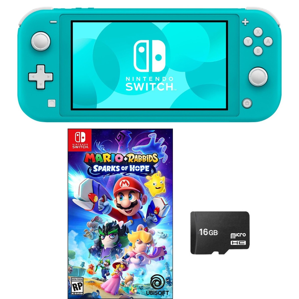 NEW Nintendo Switch Lite + MARIO RABBIDS SPARKS OF HOPE