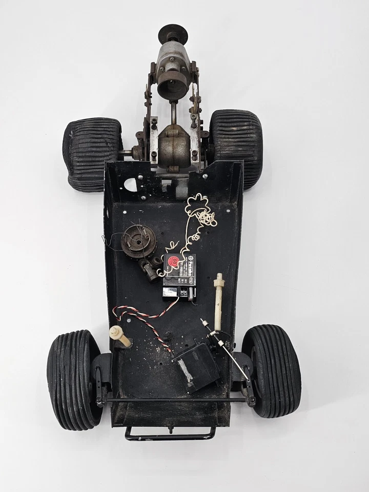 Vintage 1972 Kyosho Ishimasa Rat Buggy Chassis w/ Race Car Rc Body - L@@k - Image 2 of 4