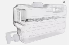 Botella dispensadora de agua para refrigerador de 1,1 galón con grifo, grifo y