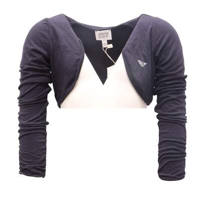4816AO coprispalle bimba ARMANI JUNIOR girl kid sweater blue