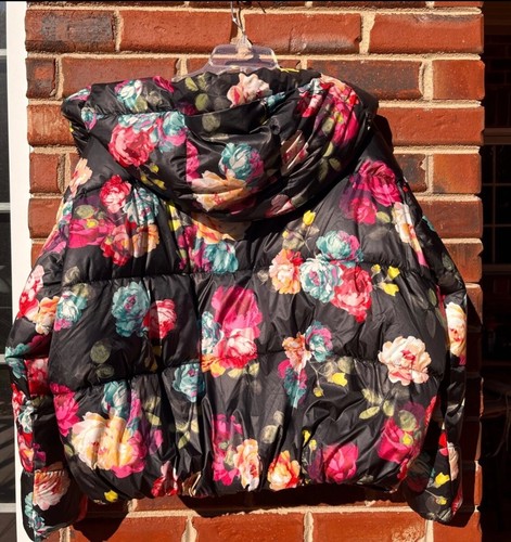 Calvin Klein jeans Hooded Puffer Jacket floral design Xl NEW - Picture 6 of 10