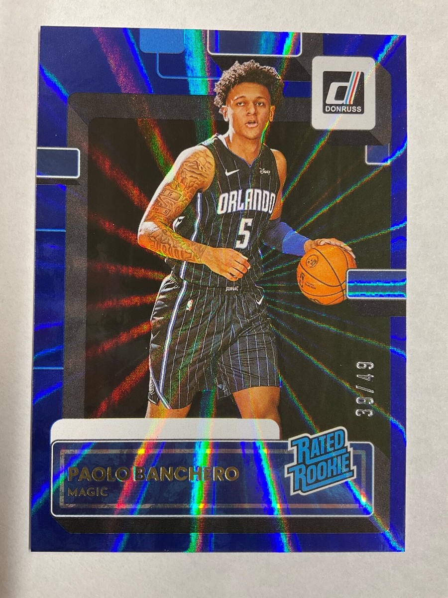 その他 paolo banchero rc holo donrusoptic 2022 Panini Donruss Blue Holo Laser /49 #201 Paolo Banchero