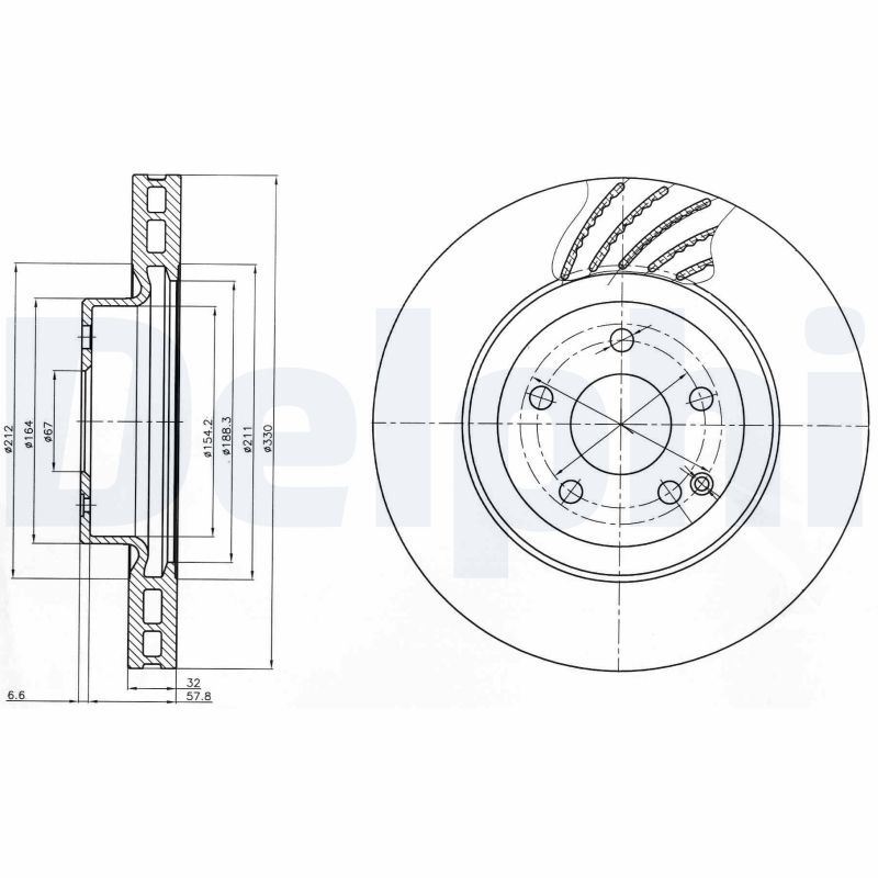 Disques de frein Mercedes GLK 220 CDI 4-Matic et Classe E E 280 CDI - Kit freinage avant ventilé