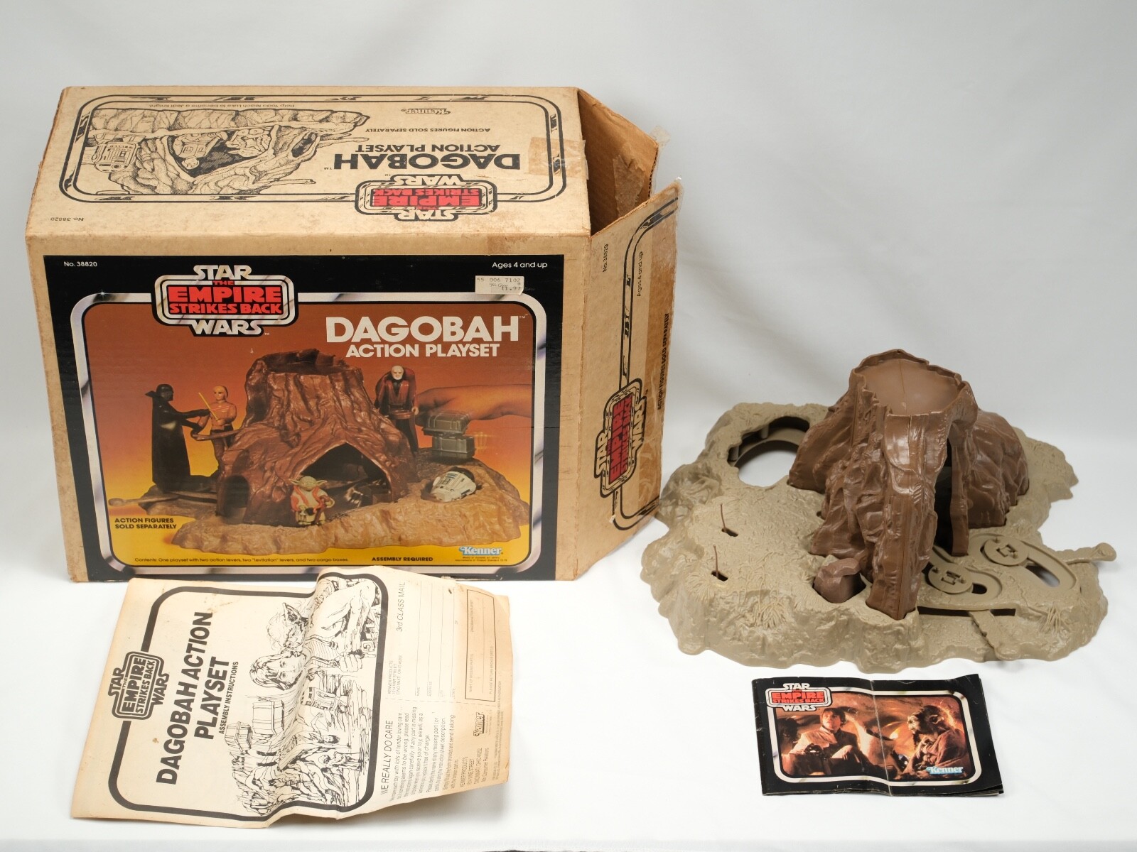 Vintage 1981 Kenner Star Wars Action Playset Dagobah Box Instructions