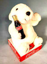 Coca Cola Polar Bear w/ Coke Bottle Original Tags Plush Collection 1997 New