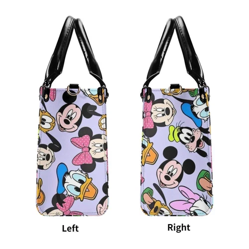 Personalized Mickey Leather Handbag, Disney Lethal Handbag, Gift For Her