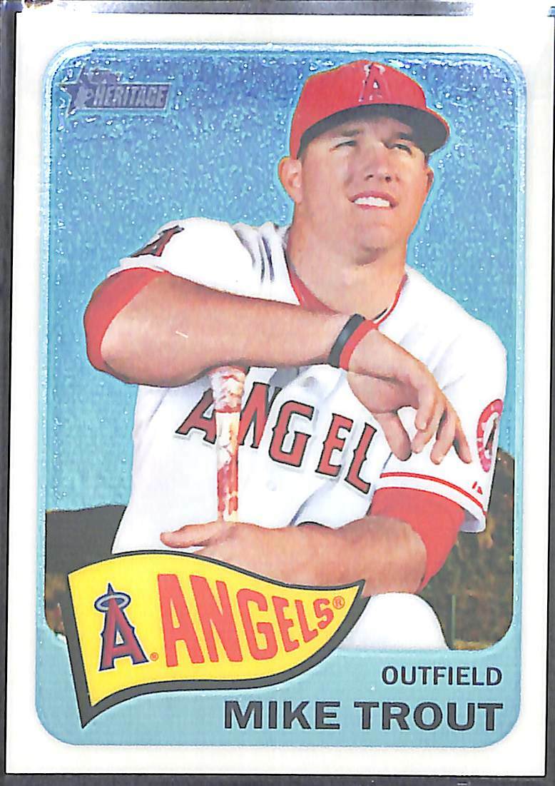 2014 Topps Heritage Chrome #THC-250 Mike Trout No 787 of 999