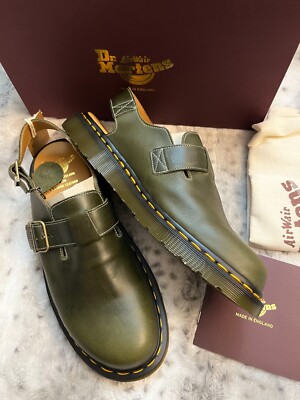 Handcrafted/Made in England Dr. Martens Jorge Leather Mules in DK
