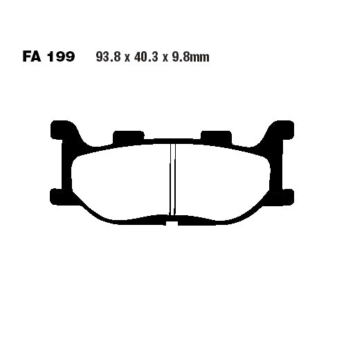 EBC BremsbeläGe Vorn Passend FüR Yamaha XVS 125 Drag Star Bj. 2000-2004-image