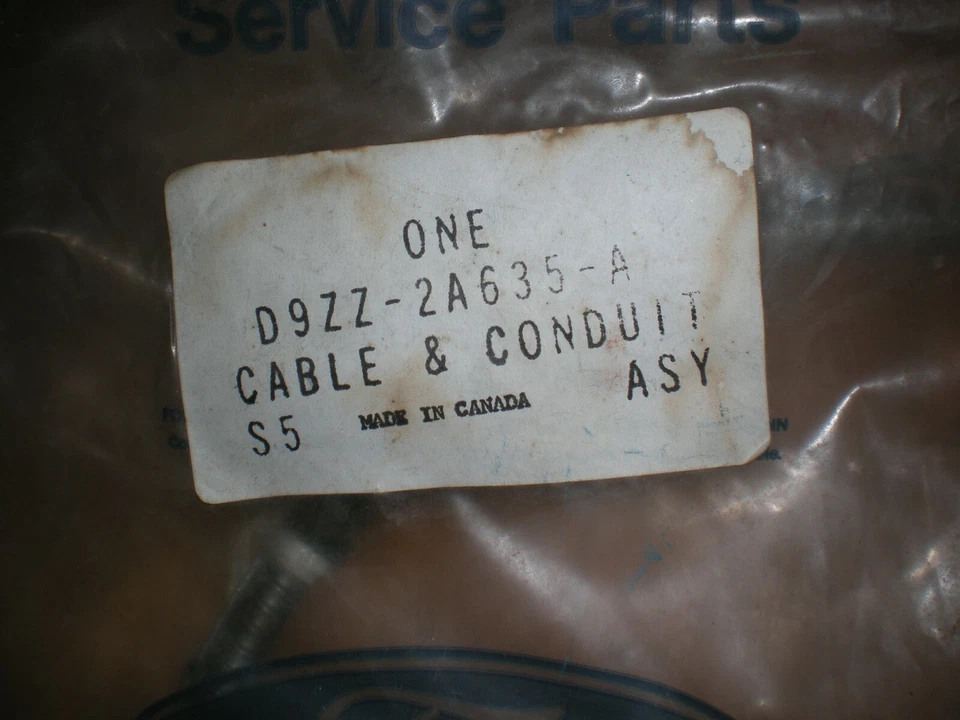 Cable trasero freno estacionamiento Ford Mustang 1979-1982 nuevo de lote nuevo D9ZZ-2A635-A Foto 2 de 2