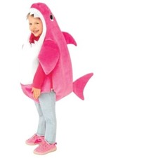 Baby Shark Musical Halloween Costume 12/24 mths Pink Mommy Hooded Romper Toddler