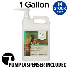 UltraCruz Canine Pure Salmon Oil, pump, 1 gal