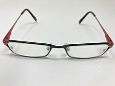 Esprit ET17362 538 Eyeglasses 49-17-135 Red Black Flex Hinge Frames OC55