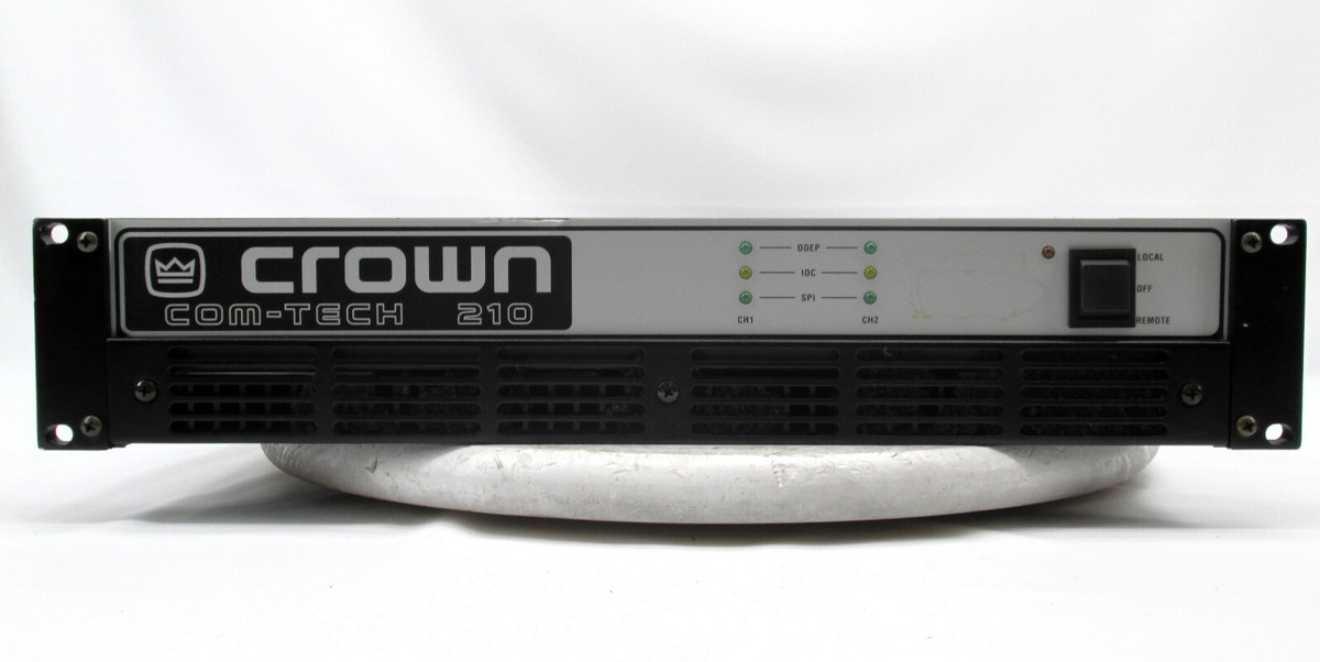 CROWN COM-TECH 210 パワーアンプ　AMCRON Crown Com-Tech 210 Power Amplifier PRO * 150W RMS @ 4 ohm