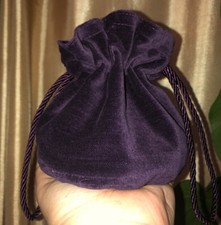 Purple Velvet Bag/Pouch for Runes/Dice&nbsp;
