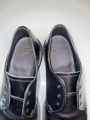 Dr. Martens 14345 Mono Black 3 Eyelet Smooth Leather Oxford Shoes
