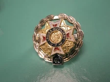 VFW STERLING SILVER Ladies Auxiliary 40 Year Vintage Tie Tack Lapel Pin L130