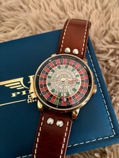 PINDU Luxury 5ATM Casino Tourbillon Push Button Roulette wheel Version