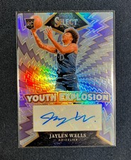 2024-25 Panini Select - Youth Explosion Signatures Jaylen Wells #YE-WEL (AU, RC)