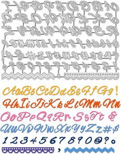 67Pcs Alphabet  Number Metal Cutting Dies for DIY Craft Decor