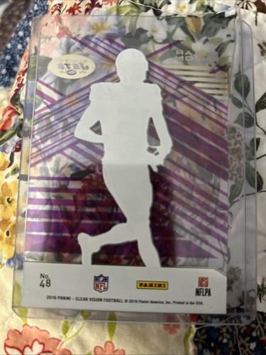 ‘16 Clear Vision Purple #48 Brandon Marshall SN 6/9 - Picture 2 of 2