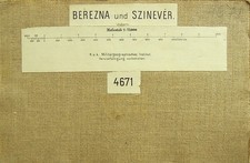 Ukraine Berezna Березово Szinever Синевир surroundings old map