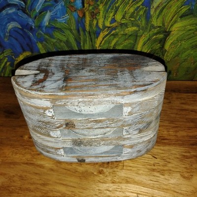 Vtg Triple Pulley Reclaimed Wood Block. Country, Primitive Decor. Nautical 
