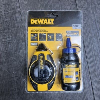 #ad DEWALT DWHT47373L 100#x27; 3:1 GEAR CHALK REEL KIT BLUE CHALK $12.50
