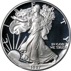 1987-S Silver American Eagle $1 PCGS PR70 DCAM - STOCK