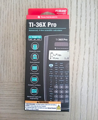 Texas Instruments TI-36X Pro 4-Line Scientific Calculator LCD Dual Power