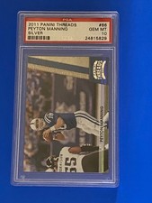 Peyton Manning 2011 Panini Threads Silver 35/250, GRADED PSA 10, Colts