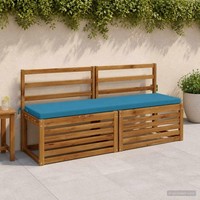 Bankkissen Soest 100 % Polyester Himmelblau 160 X 40 X 5 Cm