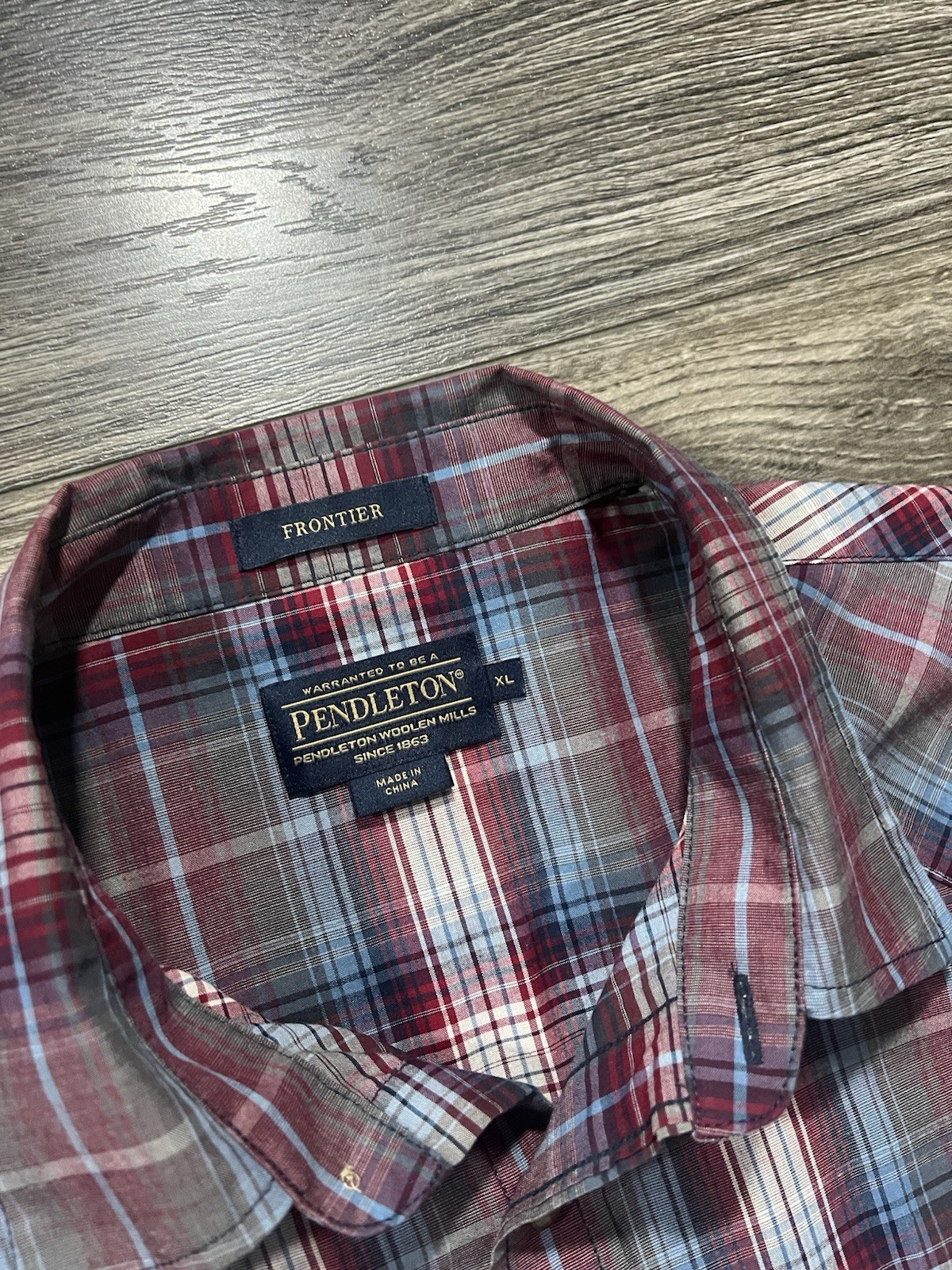 Pendleton Frontier Western Plaid Button Up Shirt … - image 6