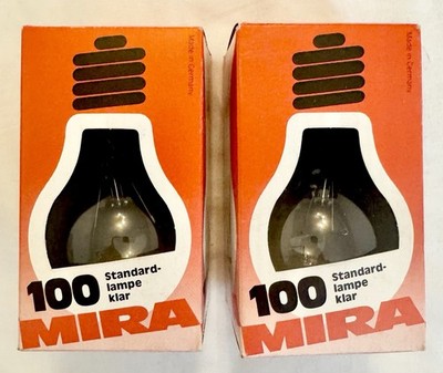 2x Standard-Glühlampe Glühbirne klar 100W | E27 | MIRA / TRA | Made in Germany