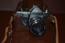 Vintage Minolta SR 1 Camera, Rokkor-PF 55mm Lens  Rare SR Brown Leather Case L