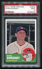 2012 Topps Heritage High Number #H632 Ryan Sweeney PSA 9 Pop 1 Higher 2