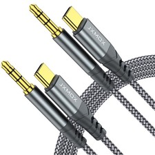 USB C to 3.5mm Audio Aux Jack Cable 4ft 2-Pack , Type C to 3.5mm Headphone C...
