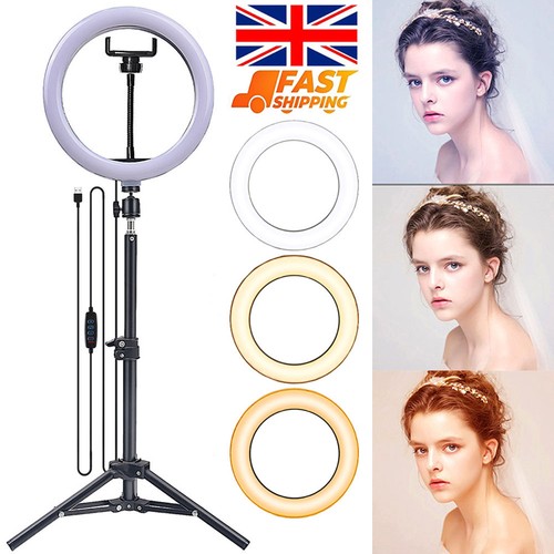 10" LED Ring Light Tripod Stand Phone Mount for Selfie YouTube Makeup Video Live