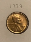 1934 Lincoln Cent nice original GEM RD BU condition coin