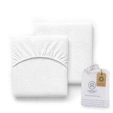 Organic Baby Crib Sheets for Boys  Girls  100 Organic Cotton Fitted Crib S...