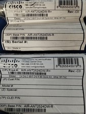 CISCO LOT OF 2 - Aironet Dual-Band Dipole Antennas - AIR-ANT2524DW-R 