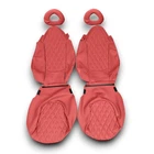 Seat covers for Smart 450 98 - 07 Brabus diamond no protective covers red