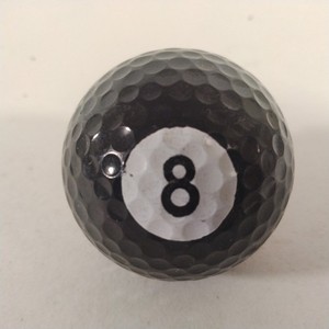 Pool 8 Ball Style Golf Ball Collectible Billiards