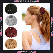 Bird Nest Hair Clips Expandable Ponytail Holders for Women, Durable Plastic