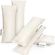 Bamboo Charcoal Shoe Deodorizer Bags - 12 Pack Odor Eliminator for Gym, Car, Pet