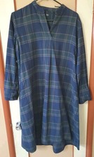 Uniqlo Ines De La Fressange Shirt Dress Size XS Blue Flannel Slip On W/buttons