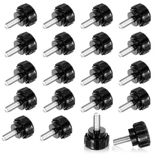 20 Pcs Thumb Screws, M4 x 10 mm Threaded Knurled Thumbscrew Monitor Screws... 