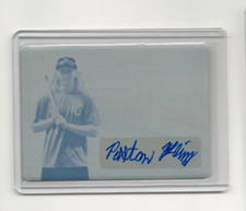 Paxton Kling 2021 Leaf Perfect Game Cyan Printing Plate Auto #Ba-PK1